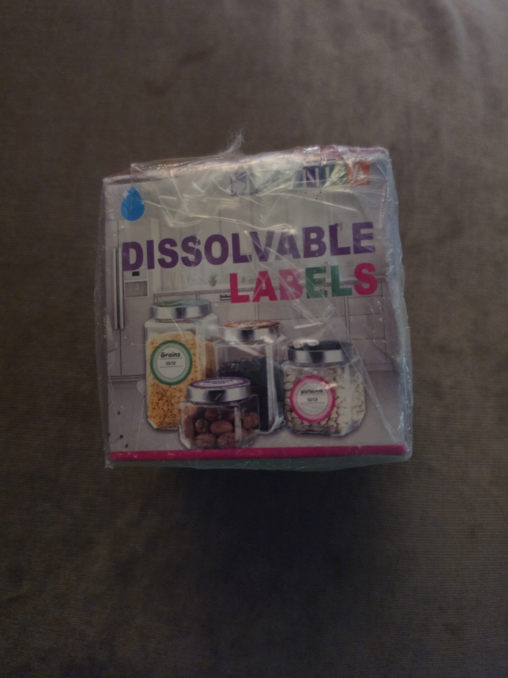 Dissolvable Labels for Kitchen Storage - Multicolor Pack